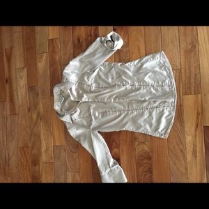 Beige blouse with 3/4 sleeve